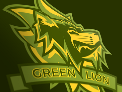 Green Lion bretagne didier francais graphiste green illustration laureaux lion