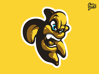 Banana Mascot banana brand design didier esport gaming graphiste identity illustration illustrations laureaux logo logos mascot mascots