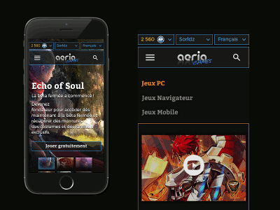 Aeria Games Mobile Version aeria app didier games gif laureaux mobile redesign