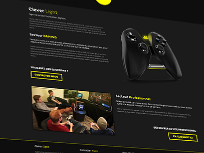 Clever Light Gaming Section Webdesign clever didier laureaux light webdesign