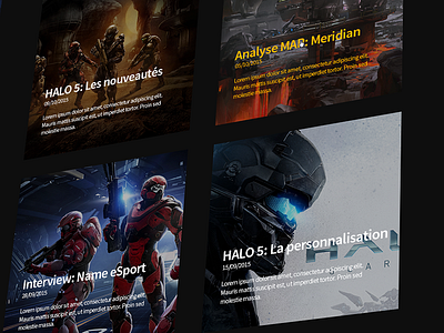 Halo 5 Website - Actuality page 5 actuality design didier graph halo halo 5 laureaux webdesign welovebtb