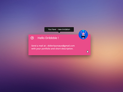 1 Dribbble Invitation