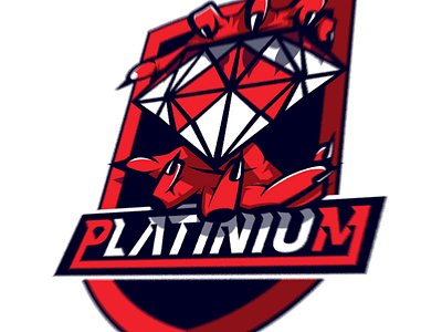 Platinium Identity diamond didier esport laureaux logo platinium red shield
