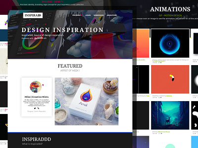 Inspiraddd - Webdesign d dribbble inspiraddd inspiration logotype webdesign wip