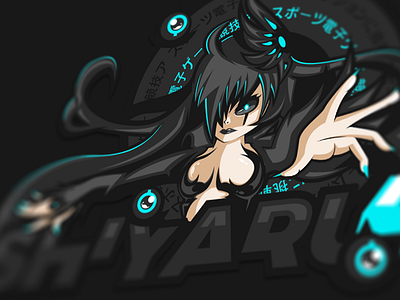 Girl eSport - Mascot Illustration didier esport games gaming girl illustration laureaux mascot