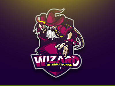 Wizard Mascot Exploration didier esport gaming illustration laureaux logo mascot