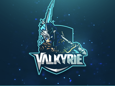 Valkyrie Fortnite Mascot Full didier esport fortnite gaming graphiste illustration laureaux logo mascot