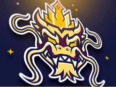 Dragon King Mascot Logo