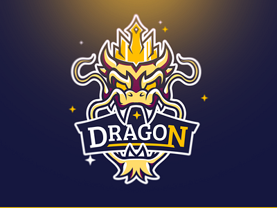 Dragon King Mascot Logo 2