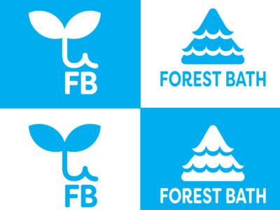 Forest Bath App Logo design iconography illustrator logo logo design logo design concept