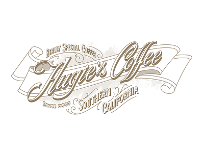 Lettering for a coffeehouse 19th century banner coffee design grid layout lettering merch project script typography vintage