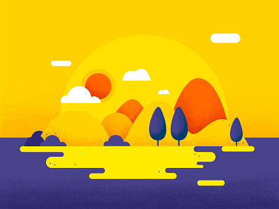 Camellia series - scenery by YH.Sun on Dribbble