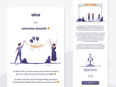 Welcome Email Designs for Slice