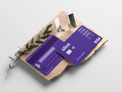 The all new slice visa card card credit credit card mockup modern photoshop purple slice sliceit visa visa card