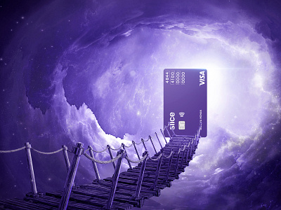 Slice Card - Path to Freedom credit card lights photomanipulation photoshop purple slice sliceit
