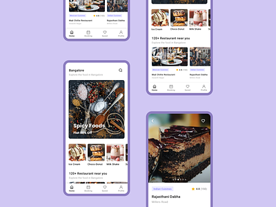 App to find recipes near by app card design food food app location mobile mobile application ui ux