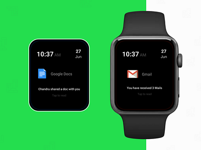 Apple Watch - Notification for G Suite UI Design