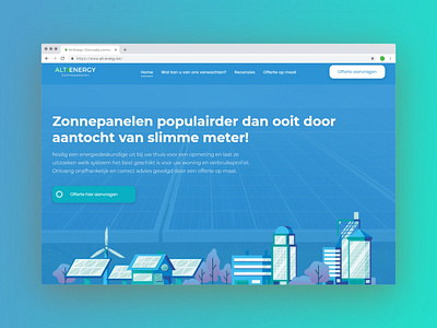 Landingpage for solar energy company🌱🌞