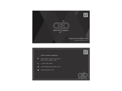 Business card agency agency branding agency logo black blackandwhite brand and identity branding business card business card design creative creative agency design illustration innovative logo minimal modern new photoshop typography