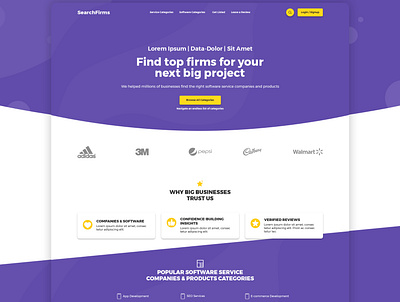 Search firms clean clear design landingpage minimal modern photoshop ui ui design ux web web design webdesign website website design wordpress