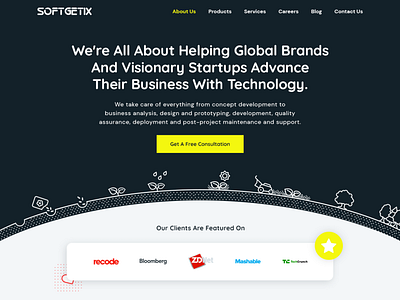 Website redesign for SoftGetix