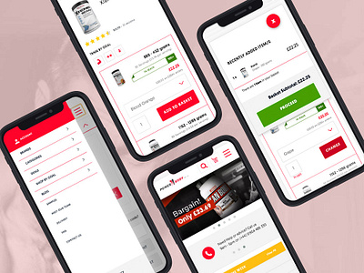 Powerbody - A bodybuilding & health website gets bulked up. design ecommerce ecommerce design mobile ui ui web