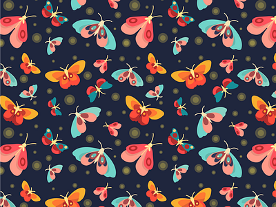 Colorful butterflies pattern artist blue book cover butterfly colorful colour dark background design flight flying graphicdesign illustration illustrator light minimal pattern pattern art wings winter