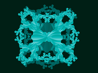 Fractal- kaleidoscope art beauty blue design design art designs flat fractal fractals graphicdesign green illustration illustrator kaleidoscope minimal worker