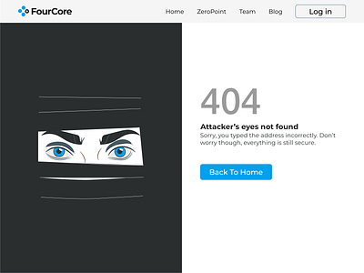 404 Error Page ui design