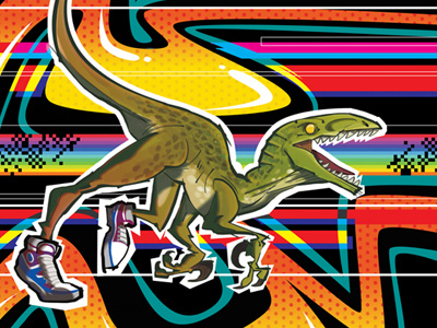 Velociraptors #1 - Option Cover cover dino dinosaur magazine running sneakers