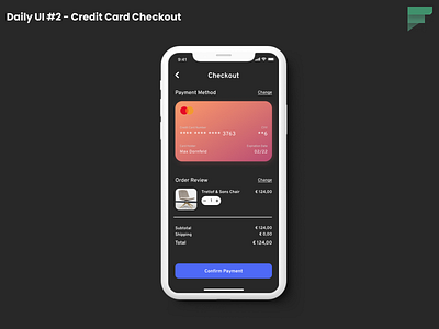 Daily UI #2 - Credit Card Checkout checkout credit card daily 100 challenge dailyui dailyui 002 dailyuichallenge design mobile app mobile ui ui ui design uidesign uiux