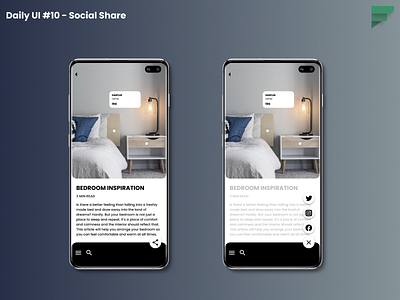 Daily UI #10 - Social Share daily daily 100 challenge daily ui daily ui 010 dailyui dailyui 010 dailyuichallenge design figma mobile app mobile ui share shop social social media social share ui ui design ui ux uiux