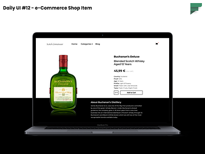 Daily UI #12 - e-Commerce Shop Item