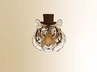 tiger 01 icon illustration web вектор векторная графика портрет тигр
