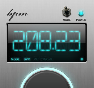 BPM - Silver bpm ios iphone lcd metronome silver thumblabs