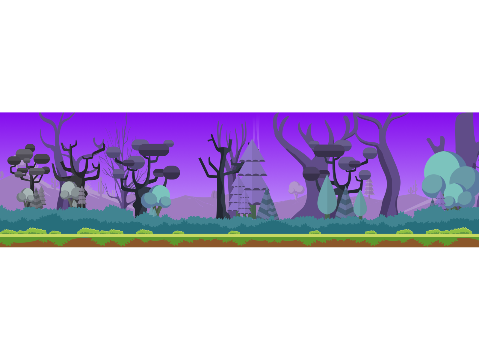 Forest Background - Night by Brian Sebastian Salim on Dribbble