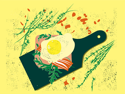 Sandwich with eggs art digital digital illustration digitalart eats illustration