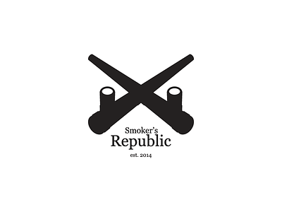 Smoker's Republic logo brand identity graphic design logo mark