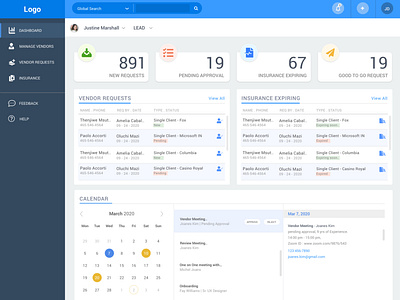 Vendor Dashboard