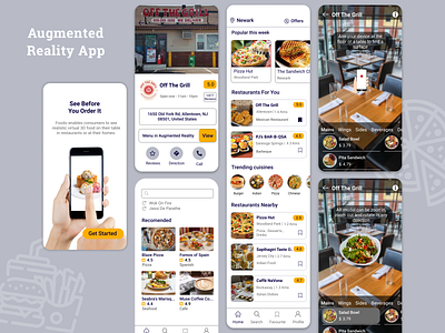 Augmented Reality Food App concept