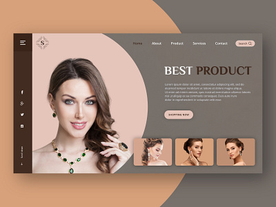 Jewellery website banner banner design design jewellery jewellery shop jewellery store website banner