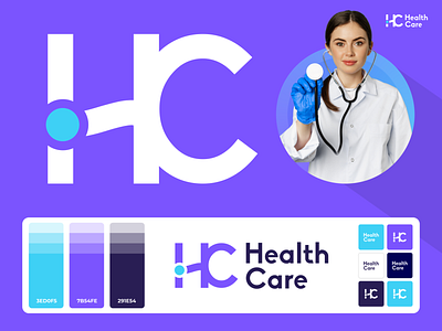 Hospital Logo - Health Care branding care logo clinic logo doctor logo graphic design graphics design hc logo health health care health logo hospial logo latest logo logo logotype new doctor logo visual identity