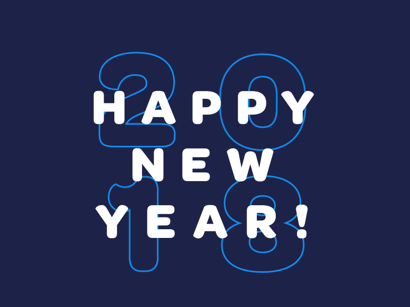 Happy  new year 2018!