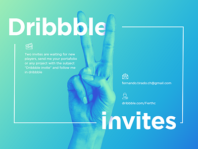 Dribbble invite degrade dribbble hand invite two