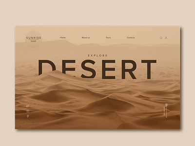 Concept inspiration for Sunrise.travel behance concept desert design dribbble dribble graphicdesign landing minimal minimalism minimalist monochrome style travel ui uidesign userinterface ux uxdesign webdesign