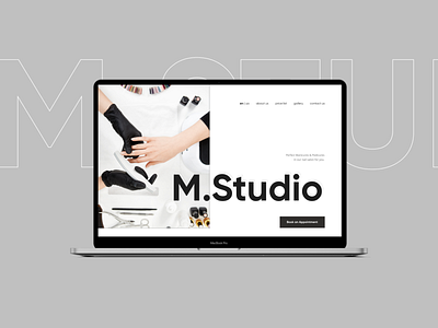 Nail Salon UI/UX Concept Website beauty behance concept design dribbble graphicdesign landing page minimal minimalism site style ui uiux ux webdesign website концепт лэндинг минимализм салон красоты