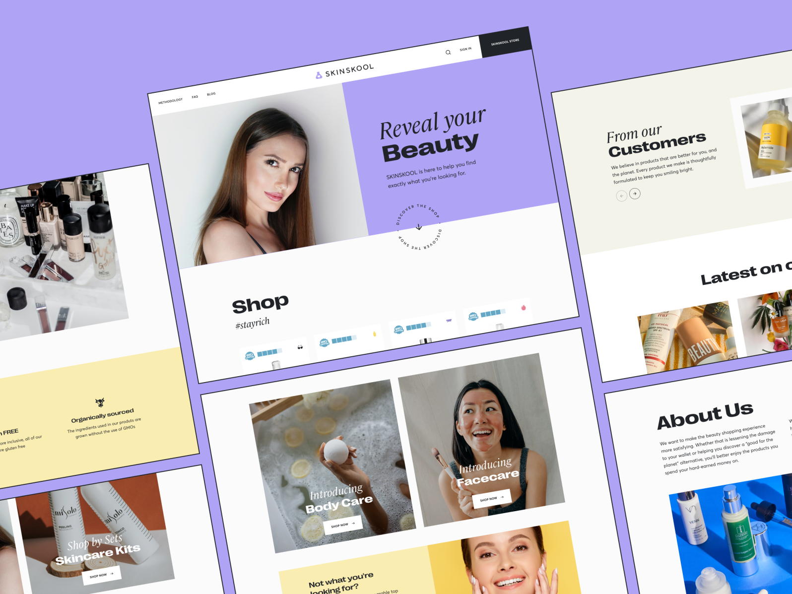 Skinskool Shop Web Design by Raluca Nica for Vivid Motion on Dribbble