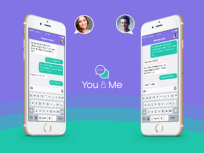 You and Me app chat iphone me mobile ui ux you