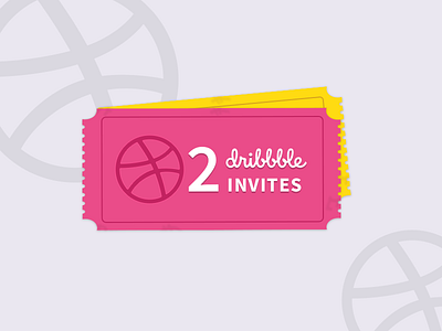 Dribbble Invites dribbble giveaway invitation invite two