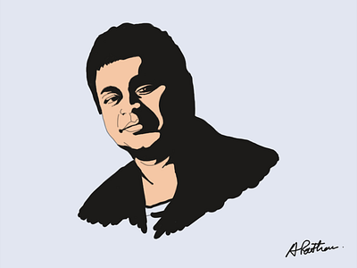 A r Rahman Portrait digital painting portrait rahman
